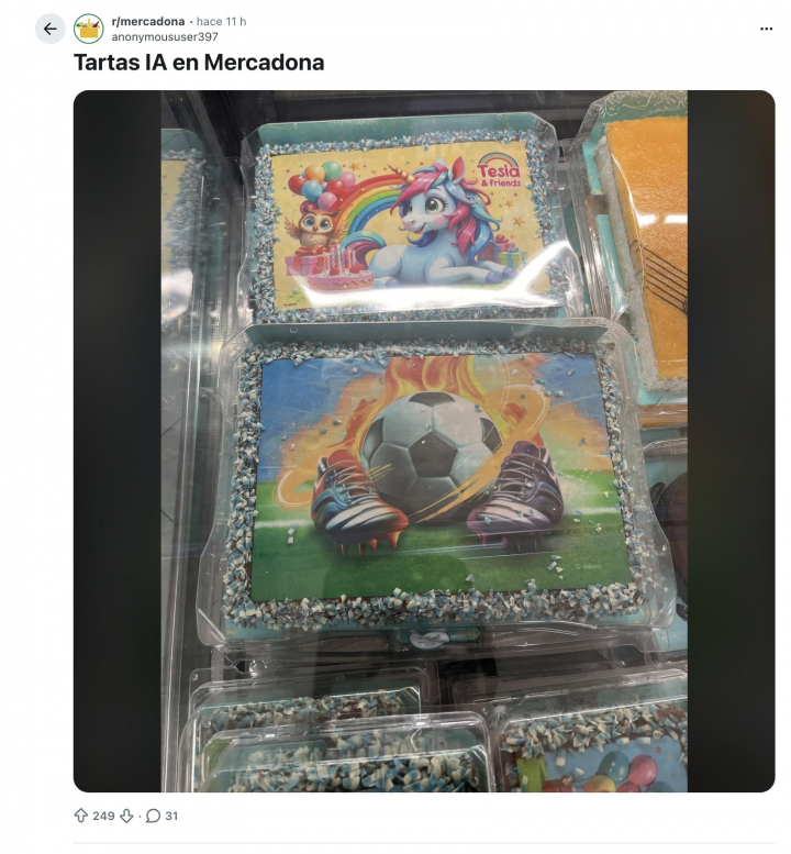 Imagen de Reddit de Mercadona