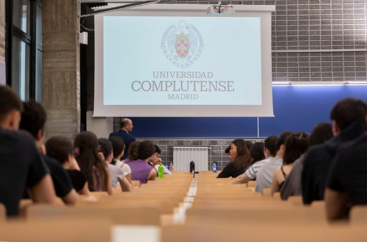 Una clase de la Universidad Complutense de Madrid