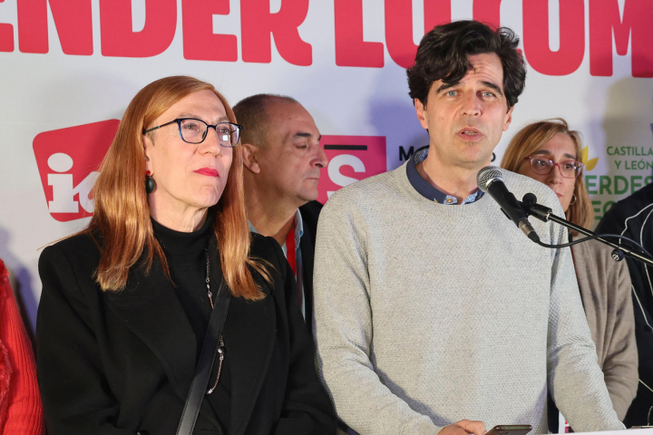 El candidato de IU a la presidencia de la Junta de Castilla y León, Juan Gascón