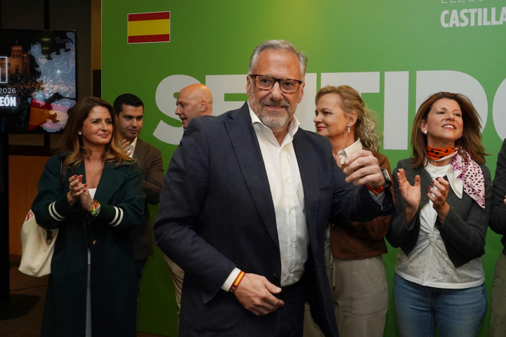 El candidato de VOX a la presidencia de la Junta de Castilla y León, Carlos Pollán