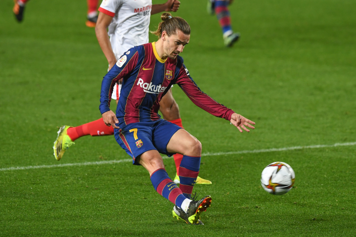 Griezmann con la camiseta del Barça