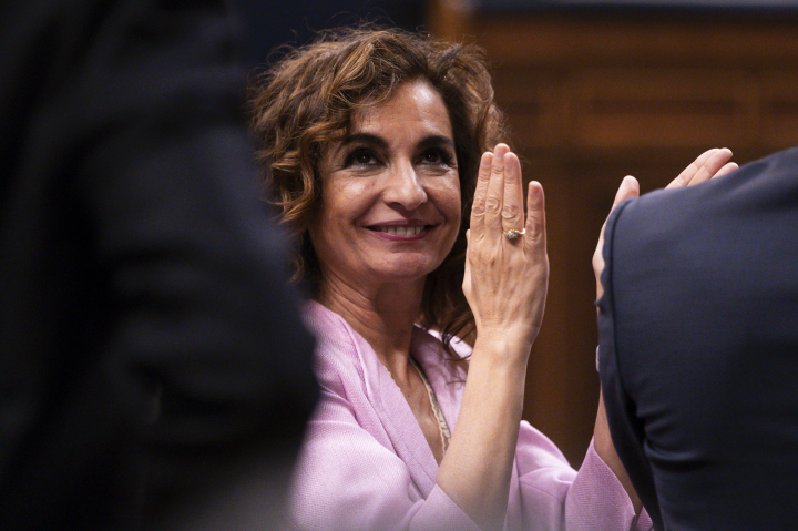 María Jesús Montero, ministra de Hacienda, vicepresidenta primera y candidata a las elecciones de Andalucía por el PSOE.