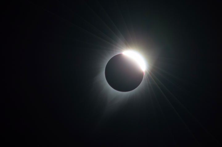 Imagen de un eclipse capturada por Óscar Martín Mesonero.