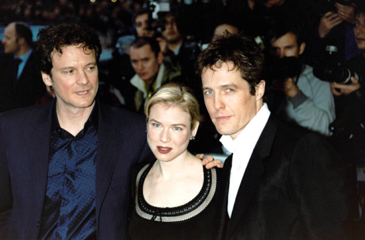 Colin Firth, Renee Zellweger y Hugh Grant, los protagonistas de 'El diario de Bridget Jones en el estreno en Londres de la película.