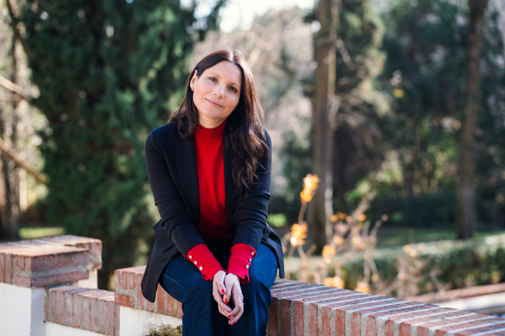 La periodista y escritora Carla Gracia en la Quinta de los Molinos de Madrid