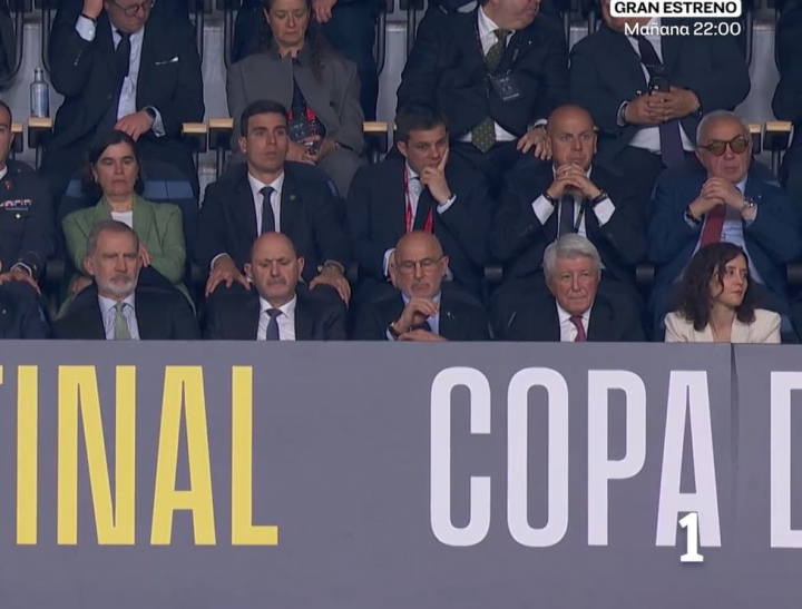Isabel Díaz Ayuso, presente en la final de la Copa del Rey.