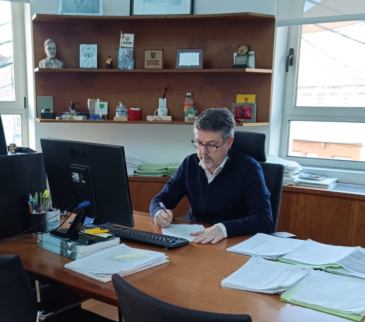 Manuel González, exregidor de Serra de Outes (A Coruña, Galicia).