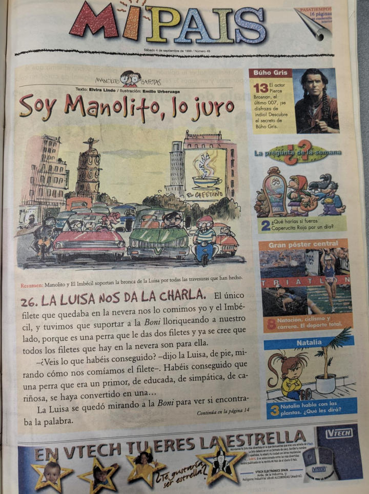 'Mi País' de septiembre de 1999.