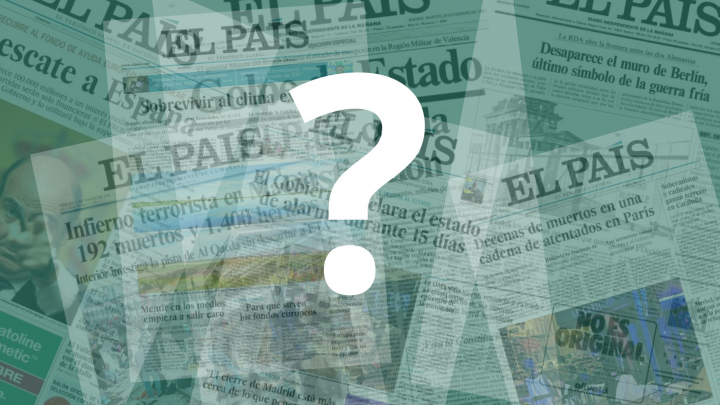¿Qué portadas de El País marcarán a la generación beta?