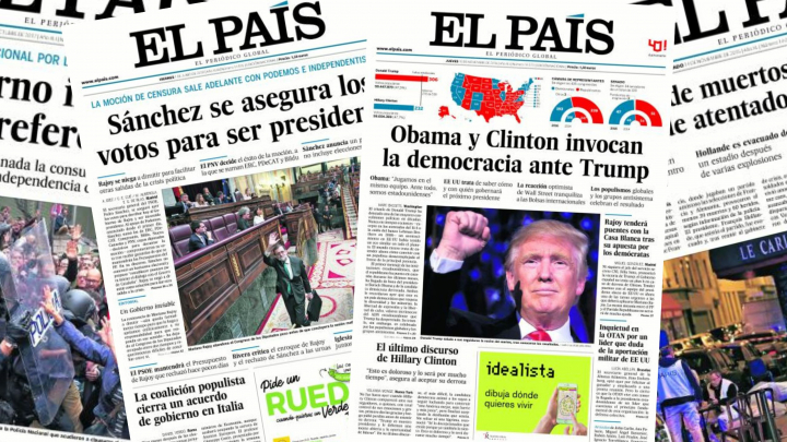 Portadas de El País que marcaron a la generación Z
