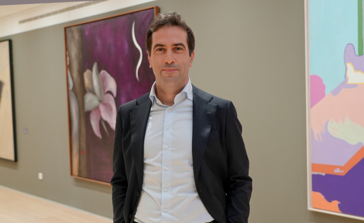 El vicepresidente primero del Gobierno y ministro de Economía, Carlos Cuerpo, durante su entrevista con El HuffPost