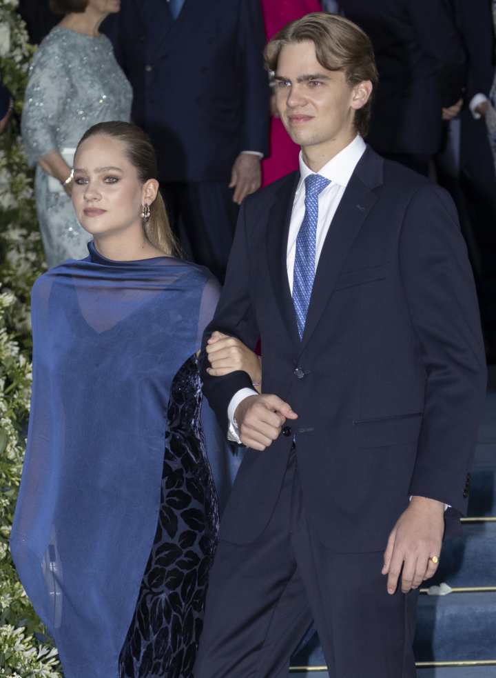 Irene Urdangarin y Miguel Urdangarin en la boda de Theodora de Grecia y Matthew Kumar en Atenas