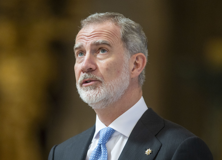 Felipe VI en su toma de posesión como Protocanónigo del Capítulo Liberiano de la Basílica de Santa María Maggiore de Roma en marzo de 2026