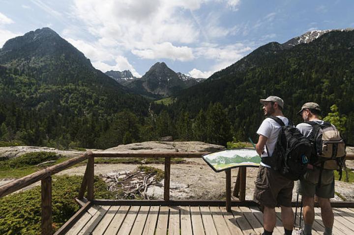 alt="alt="Spain, Pyrenees, Catalonia, Aiguestortes i Estany de Sant Maurici National Park, San Esperit lookout.""
