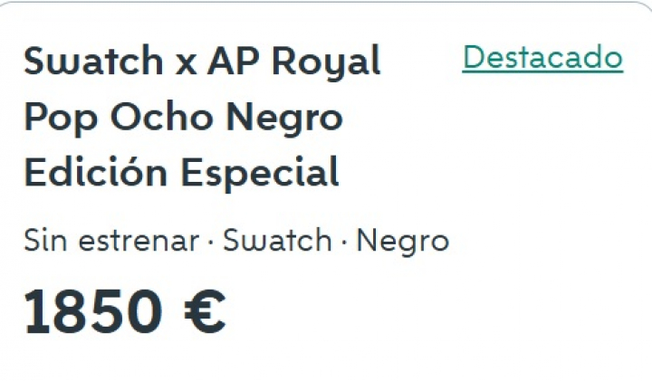 Reloj de Swatch y Audemars Piguet