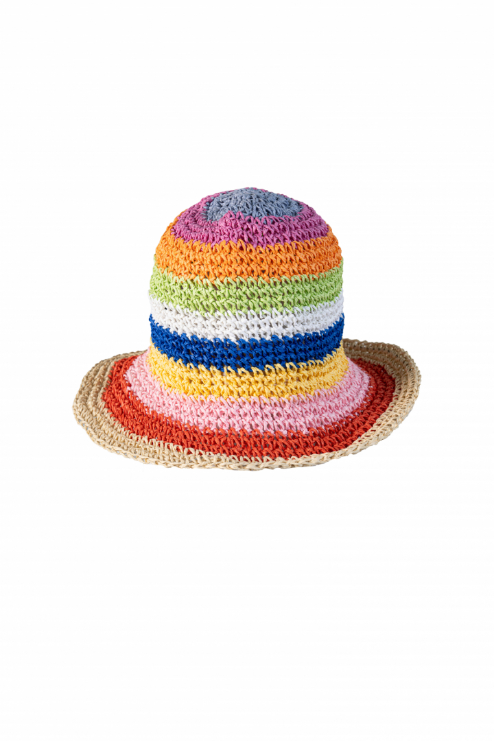 Sombrero de rayas de colores