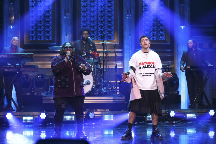 Bad Bunny, en el programa de Jimmy Fallon