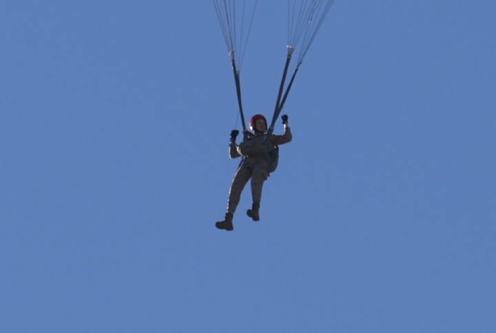 La princesa Leonor, en el aire