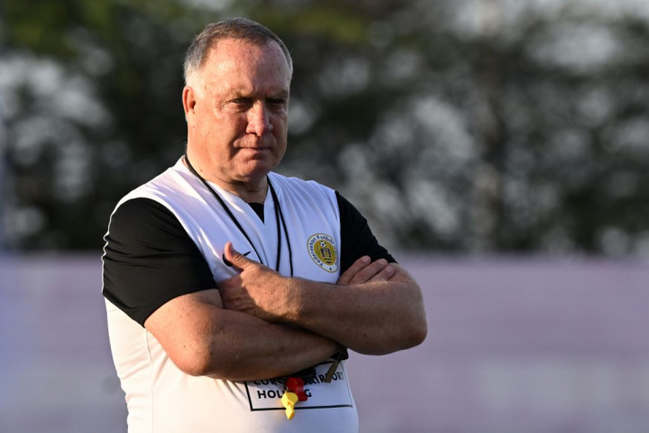 WILLEMSTAD - Curacao coach Dick Advocaat during a training session of the Curacao football team at the Ergilio Hato stadium on June 2 (local time) in Willemstad, Curacao. The Curacao football team is preparing for the World Cup qualifying matches against Barbados and Aruba. ANP | Hollandse Hoogte | GERRIT VAN COLOGNE (Photo by ANP via Getty Images)