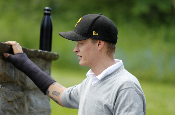 Marius Borg Høiby en un acto deportivo cerca de Skaugum