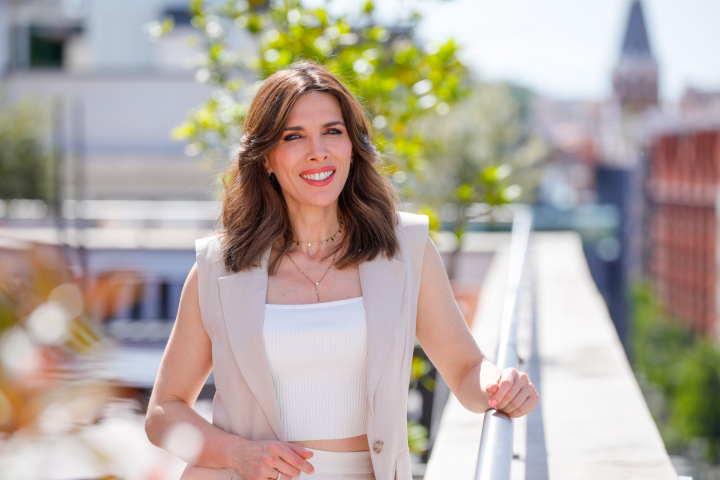 Verónica Sanz en la presentación de su novela 'Gente bien'