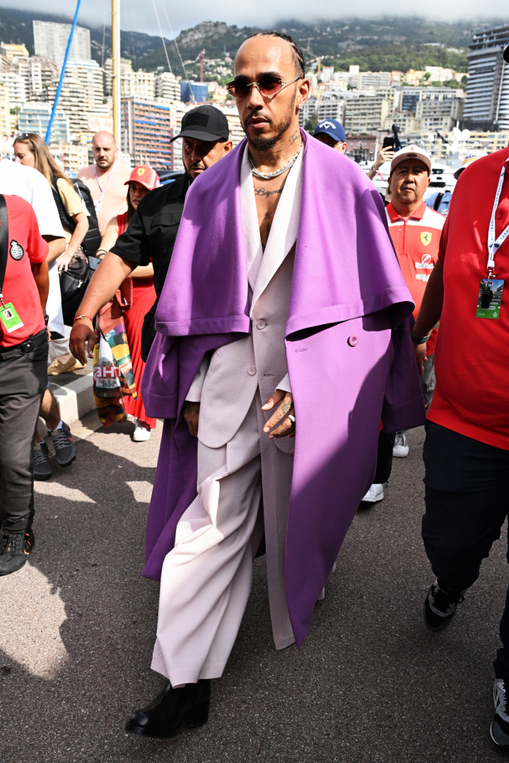 Lewis Hamilton, llegando al Gran Premio de Mónaco