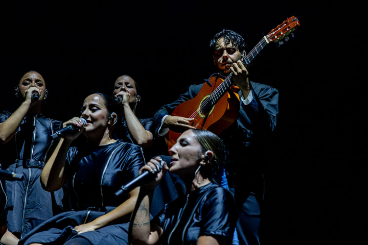 Yerai Cortés durante su concierto en las Noches del Botánico.