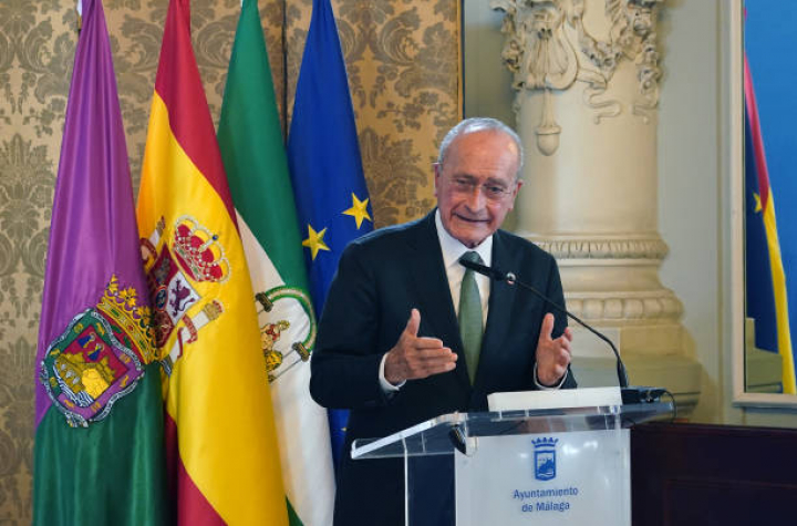 alt="alt="MALAGA, ANDALUSIA, SPAIN - JANUARY 11: Mayor Francisco d""