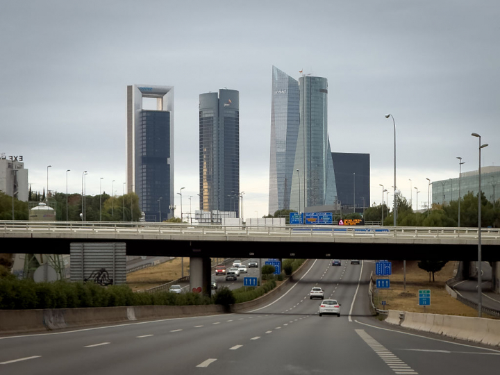 alt="alt="Vista de las cuatro torres de Madrid""
