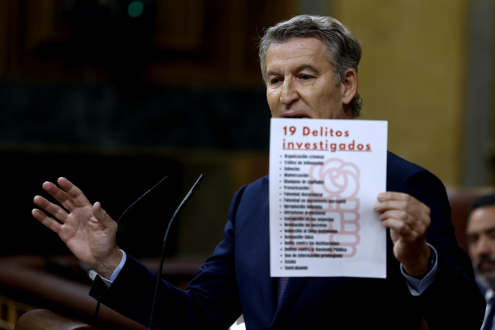 El líder del PP, Alberto Núñez Feijóo