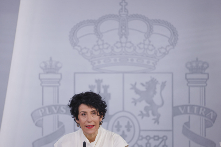 La ministra de Inclusión, Seguridad Social y Migraciones y portavoz, Elma Saiz,