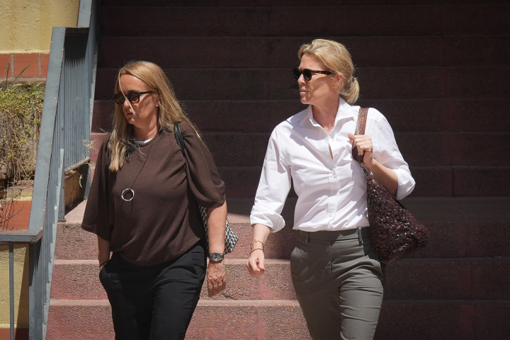 Estefanía Knuth Marten, viuda de Isak Andic, a su llegada a los juzgados de Martorell para prestar declaración