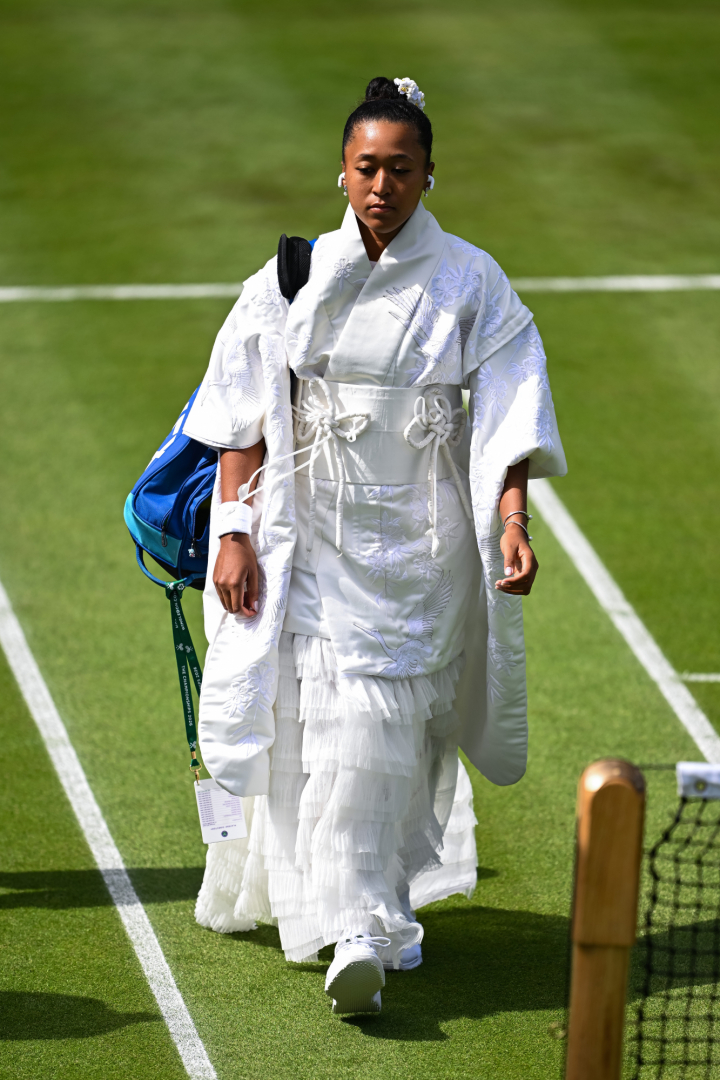 Naomi Osaka, entrando en pista