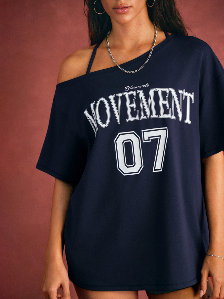 Camiseta azul de GLOWMODE