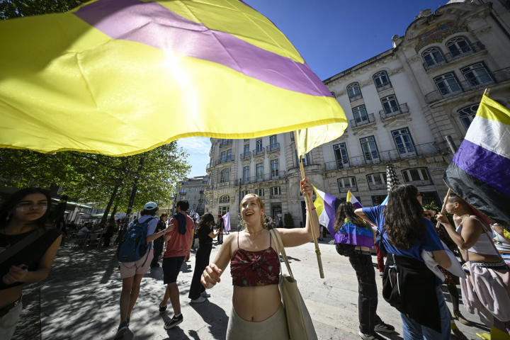Reivindicación intersexual en Lisboa.