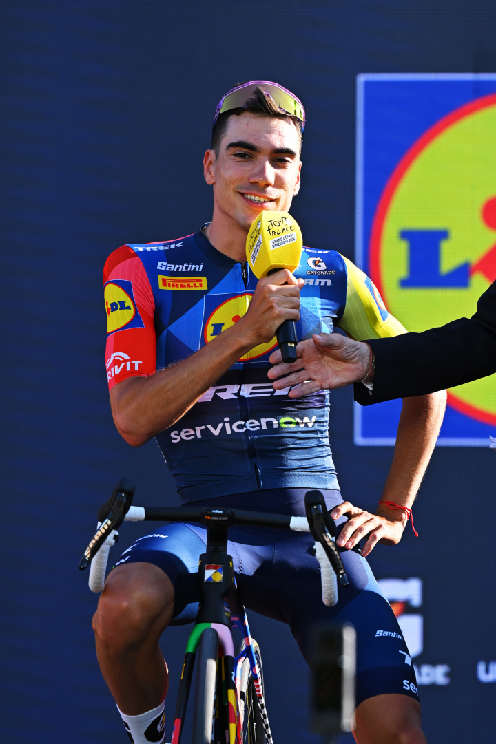 Juan Ayuso, en la presentación de la carrera