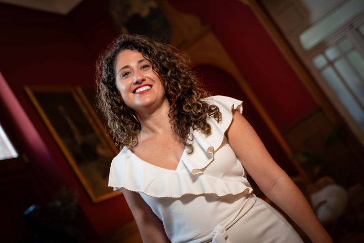 Enma López, durante su entrevista con El HuffPost
