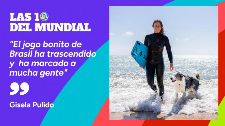 Gisela Pulido con su perro