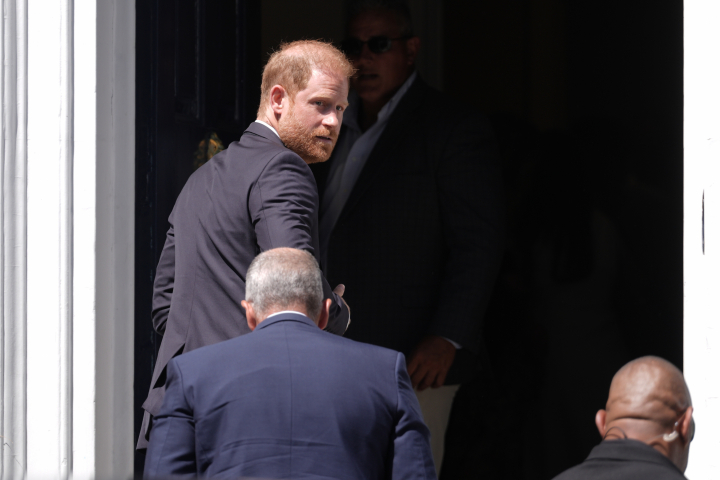 El príncipe Harry a su llegada al acto 'Invictus Games Foundation Conversation: From Policy to Practice' en Londres