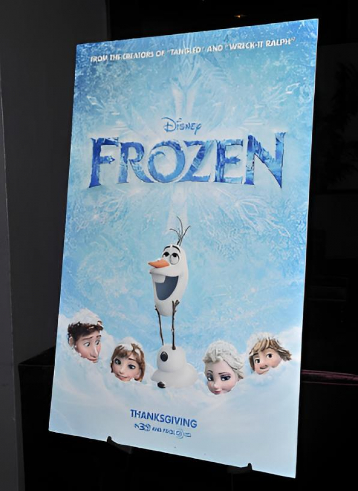 alt="alt="El poster publicitario de la película 'Frozen'""