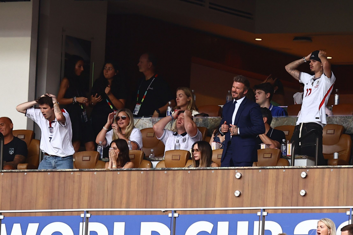 Los Beckham, salgo Victoria, viviendo al máximo el partido de cuartos del Mundial 2026 entre Inglaterra y Noruega