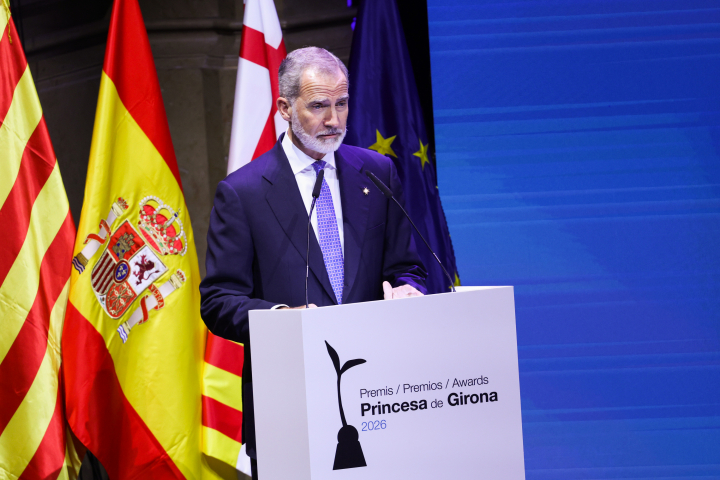 Felipe VI en sus palabras en los Premios Princesa de Girona 2026