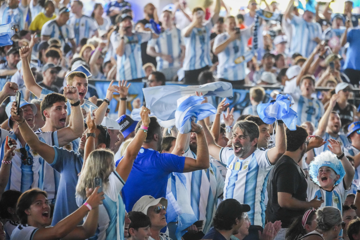 La afición argentina siempre es una de las más pasionales de un Mundial
