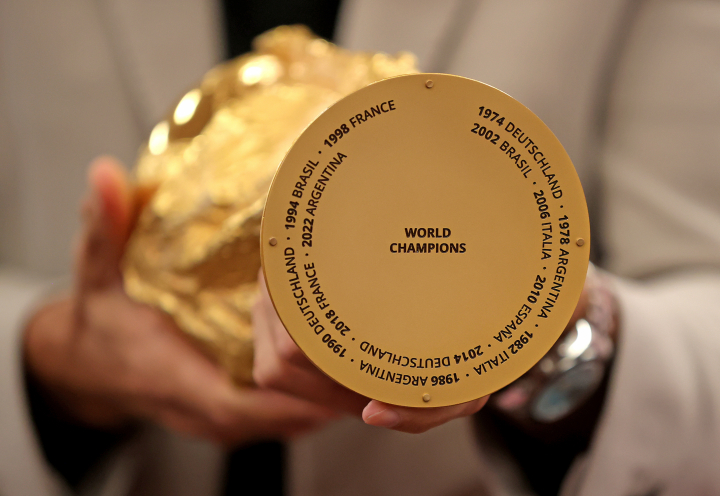 Detalle del trofeo de la Copa del Mundo