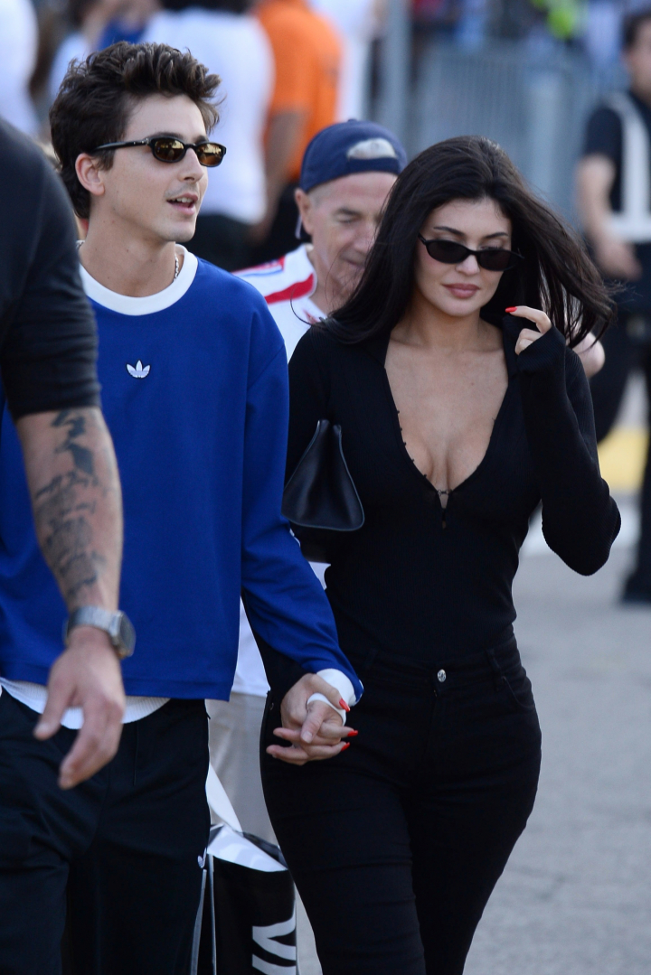 Timothée Chalamet y Kylie Jenner en la final del Mundial 2026 que ganó España
