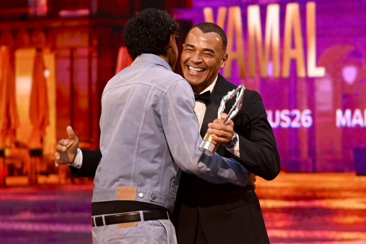 Lamine Yamal, con pantalones caídos en los premios Laureus