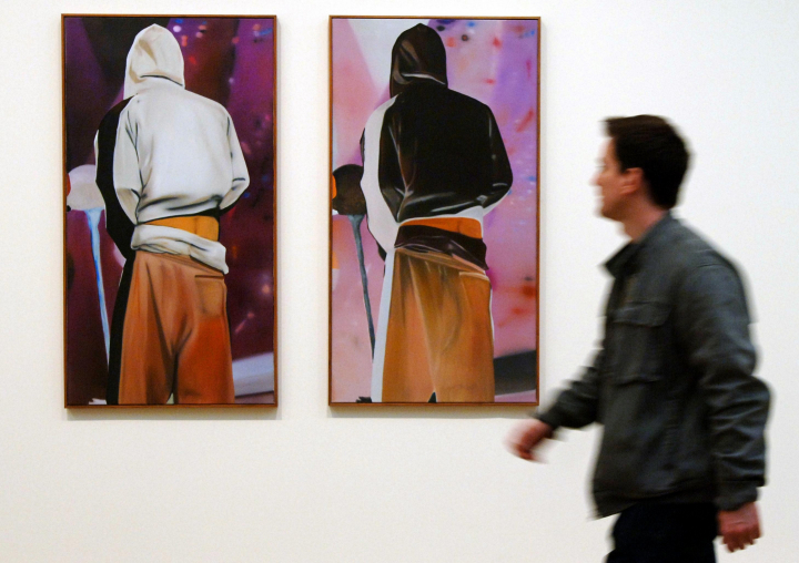 Unas pinturas en la Tate Modern de Londres emulando unas fotografías de Eminem