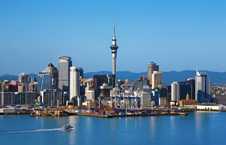 alt="alt="La ciudad de Auckland, en Nueva Zelanda""