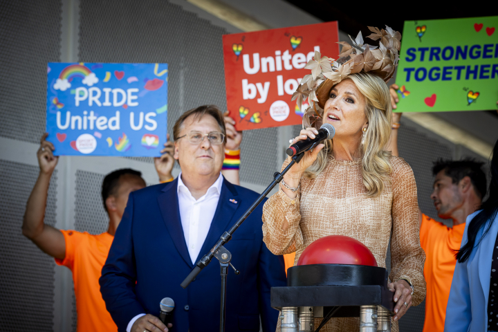 Máxima de Holanda, en su discurso en la inauguración del WorldPride 2026 en Amsterdam