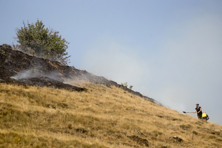 Incendio en La Utrera, en León